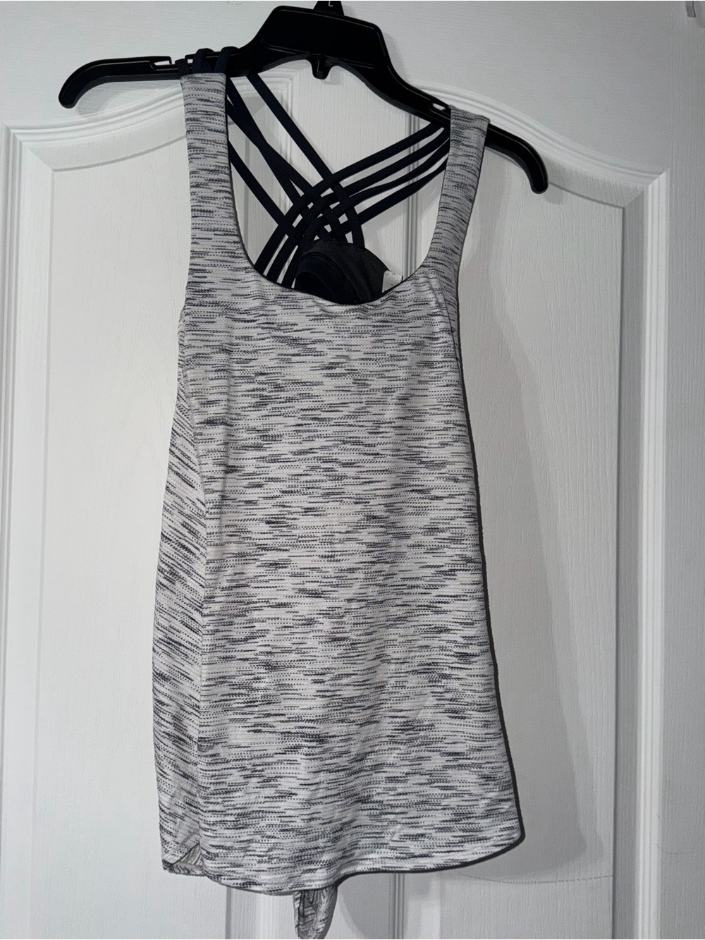 Lululemon Women's Gray Space-Dye Strappy Back Tank Top